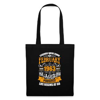 Février 1963 - Sac en tissu - noir - Devant