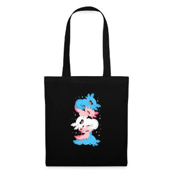 Axolotl - Sac en tissu - noir - Devant