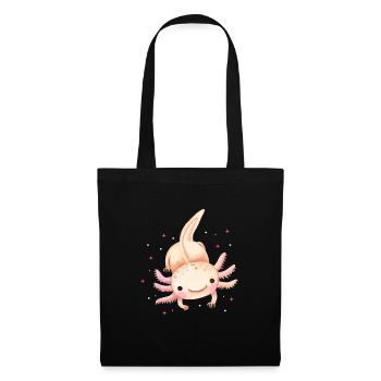 Axolotl - Sac en tissu - noir - Devant