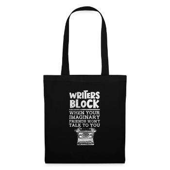 Author Authors Writer Book Gift - Tote Bag - black - Front