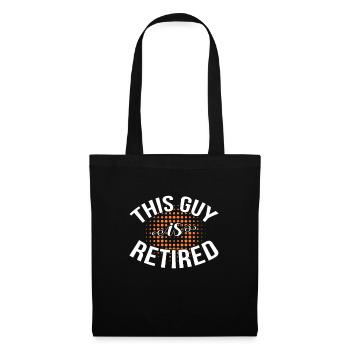 Pension de retraite Retraité Cadeau de pension de retraité - Sac en tissu - noir - Devant