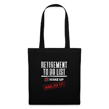 Retirement - Tote Bag - black - Front
