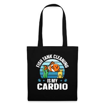 Fish Tank Cleaning is my Cardio Aquaristik - Tote Bag - black - Front