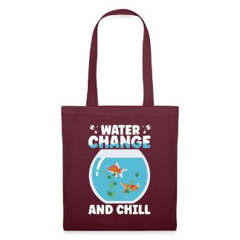 Changement d’eau et cadeau aquatique de détente - Sac en tissu - bordeaux - Devant