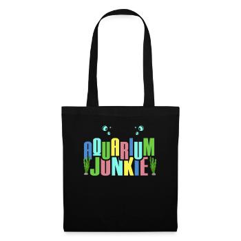 Drôle d’aquarium Aquarium Junkie - Sac en tissu - noir - Devant