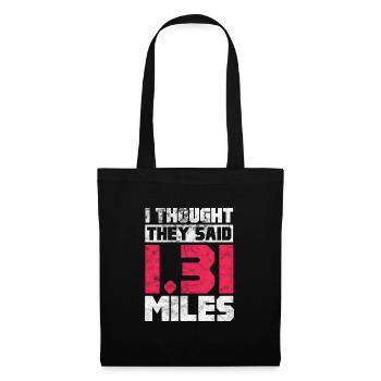 Running Runner Jogging Jogging Runner Cadeau - Sac en tissu - noir - Devant