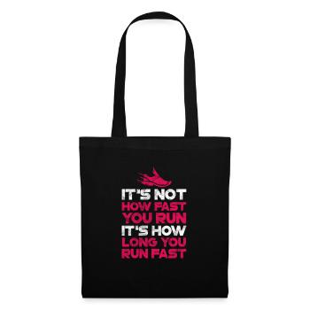 Running Runner Jogging Jogging Runner Cadeau - Sac en tissu - noir - Devant