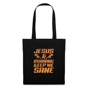 Running Runner Jogging Jogging Runner Cadeau - Sac en tissu - noir - Devant