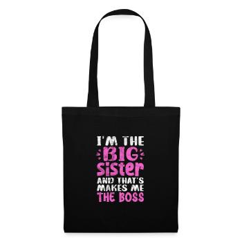 Big Sister Brother Siblings Gift - Tote Bag - black - Front