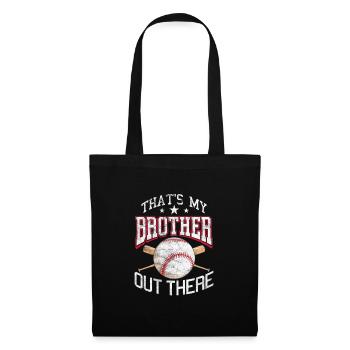 Baseball Sister Brother Siblings Gift - Tote Bag - black - Front