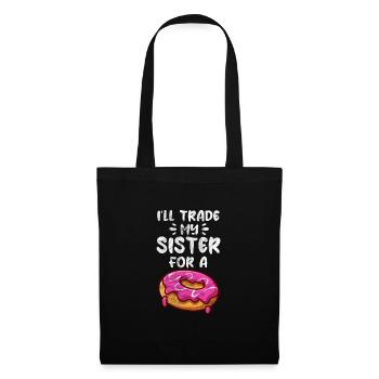 Soeur Frère Frères et sœurs Cadeau de famille - Sac en tissu - noir - Devant