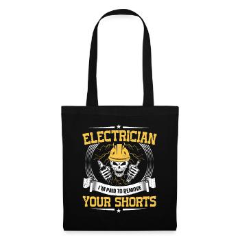 Nous vous allumons toujours électricien - Sac en tissu - noir - Devant