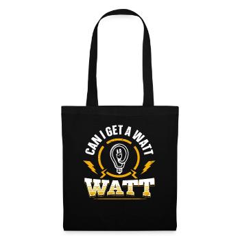 Nous vous allumons toujours électricien - Sac en tissu - noir - Devant