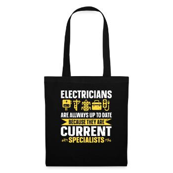 Nous vous allumons toujours électricien - Sac en tissu - noir - Devant