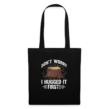 Arboriculteur grimpeur Arboriculteur Cadeau - Sac en tissu - noir - Devant
