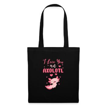 Axolotl - Sac en tissu - noir - Devant