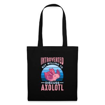 Axolotl - Sac en tissu - noir - Devant