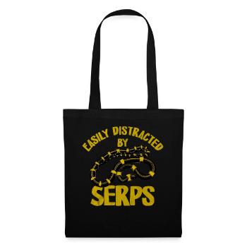 Easily distracted by Serps - Schlangenlieber - Stoffbeutel - Schwarz - Vorne