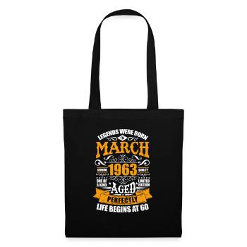 Mars 1963 - Sac en tissu - noir - Devant