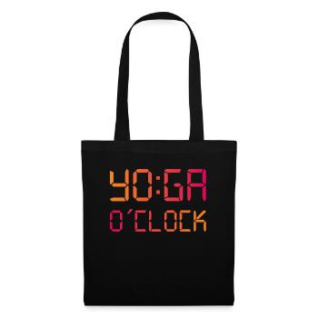 YO:GA O'Clock Yoga - Stoffbeutel - Schwarz - Vorne