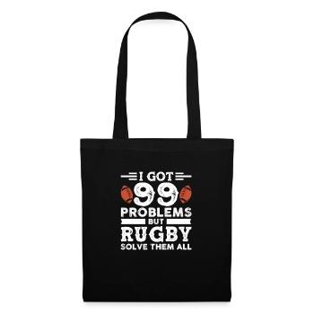 Rugby - Stoffbeutel - Schwarz - Vorne