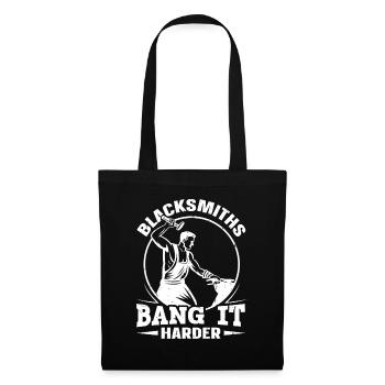 Blacksmiths Bang It forgeron drôle - Sac en tissu - noir - Devant