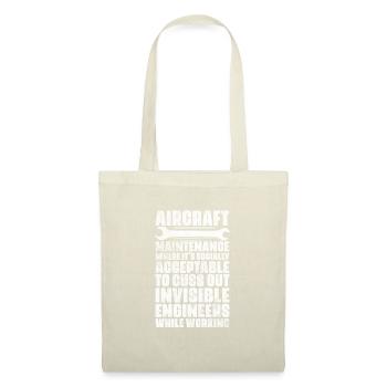 Aircraft Mechanic Aviation Airplane Gift - Tote Bag - nature - Front