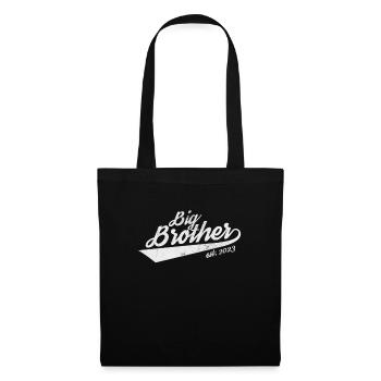 Grossesse Big Brother - Sac en tissu - noir - Devant