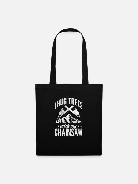 Baumpfleger Baumkletterer Arborist Geschenk - Stoffbeutel - Schwarz