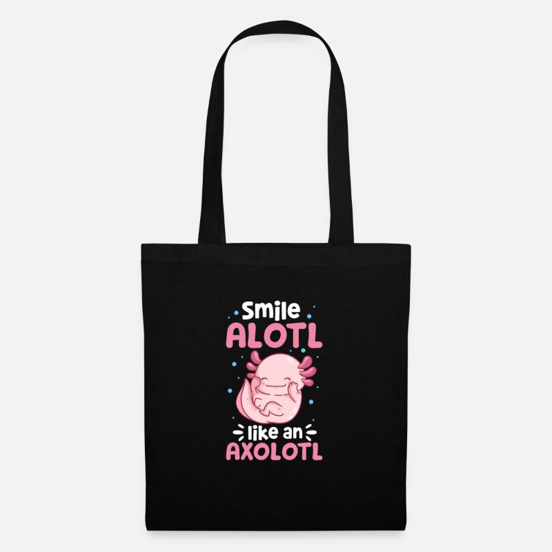Axolotl - Stoffbeutel - Schwarz