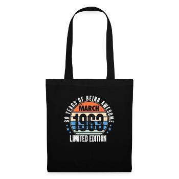 Mars 1963 - Sac en tissu - noir - Devant