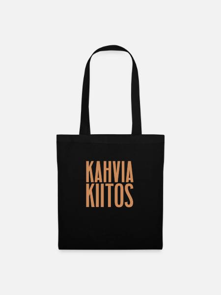 Kaffee Koffein Espresso Barista Geschenk - Stoffbeutel - Schwarz