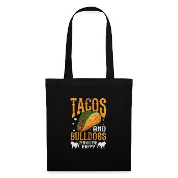 Deutsch Bulldog - Sac en tissu - noir - Devant