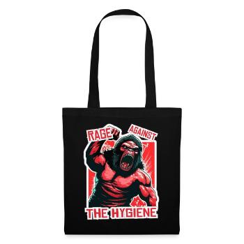 Rébellion des singes : colère contre l’hygiène - Sac en tissu - noir - Devant