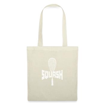 Joueur de squash Badminton Sports Gift - Sac en tissu - nature - Devant