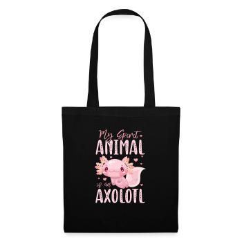 Axolotl - Sac en tissu - noir - Devant