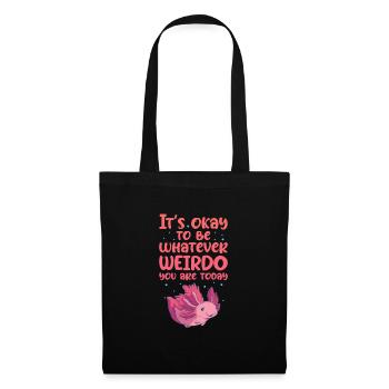 Axolotl - Sac en tissu - noir - Devant