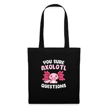 Axolotl - Sac en tissu - noir - Devant