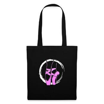 Ballet Ballerine Ballet Danseuse Danse Cadeau - Sac en tissu - noir - Devant