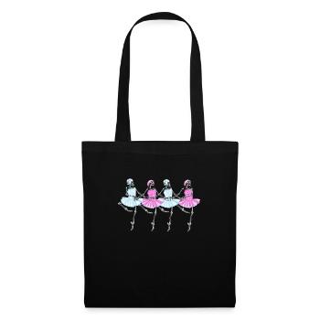 Ballett Ballerina Ballet-Tänzerin Tanzen Geschenk - Stoffbeutel - Schwarz - Vorne