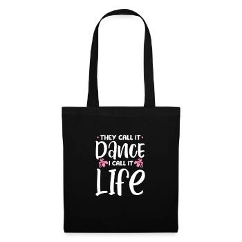 Ballett Ballerina Ballet-Tänzerin Tanzen Geschenk - Stoffbeutel - Schwarz - Vorne