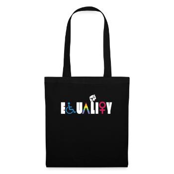 Egalité Huma Droit LGBTQ Lesbienne Gay Love - Sac en tissu - noir - Devant