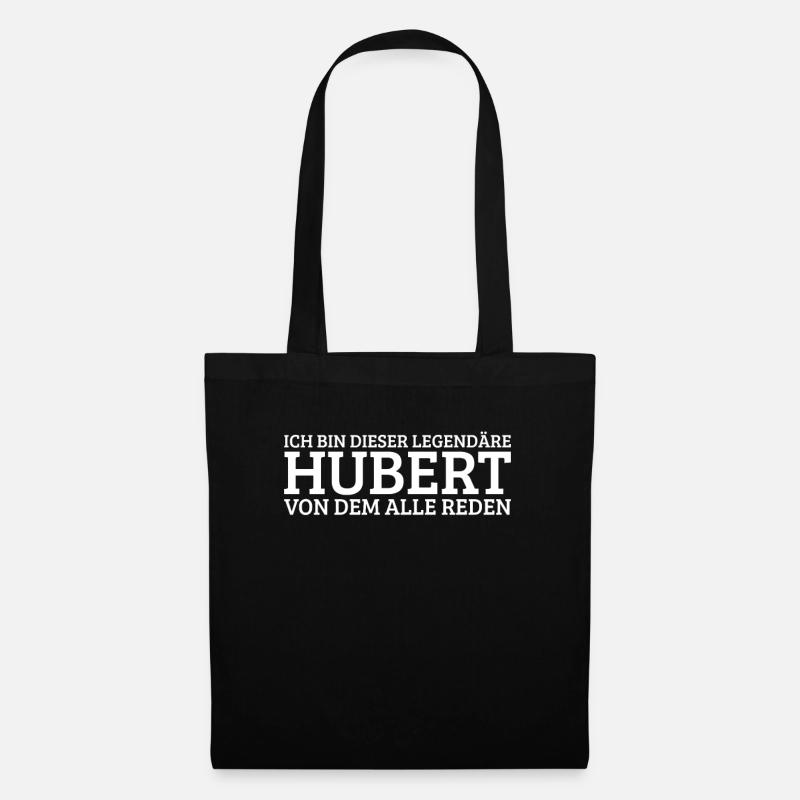 Hubert Lustiger Spruch Geburtstag Vorname - Stoffbeutel - Schwarz
