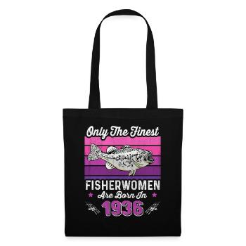 Pêcheuses nées en 1936 pour le 87e anniversaire d’un pêcheur - Sac en tissu - noir - Devant
