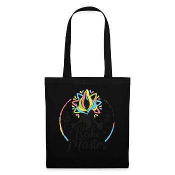 Chakra Holistique Healing Mains Bouddha Reiki Maître - Sac en tissu - noir - Devant