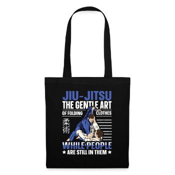 The Gentle Art Of Folding Clothes Funny Jiu Jitsu - Stoffbeutel - Schwarz - Vorne