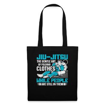 The Gentle Art Of Folding Clothes Funny Jiu Jitsu - Stoffbeutel - Schwarz - Vorne