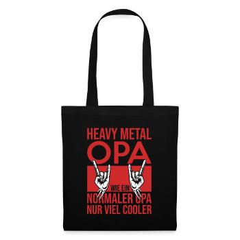Musik Heavy Metal Band Opa Rock - Stoffbeutel - Schwarz - Vorne