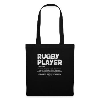 Rugby Club Rugbyteam Football Sport Cadeau - Sac en tissu - noir - Devant