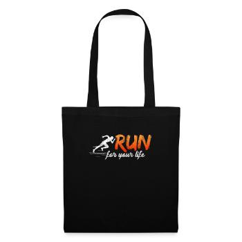 Running Runner Jogging Jogging Runner Cadeau - Sac en tissu - noir - Devant